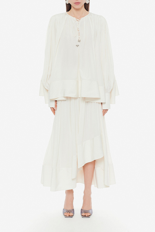 Блуза Lanvin Біла фото